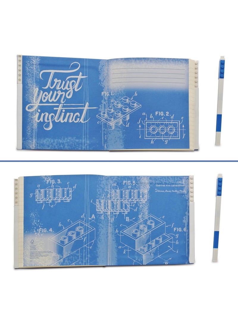 Lego IQ Locking Notebook w/Gel Pen Blue - Image 3